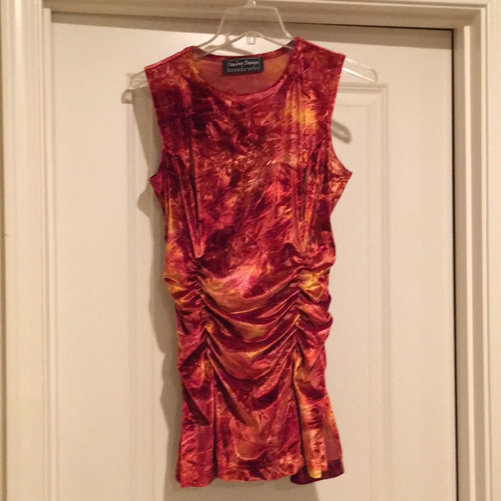 Tomboy Design ruched tunic size M/L